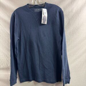 Mend Eddie Bauer Thermal Crew Neck Top Blue